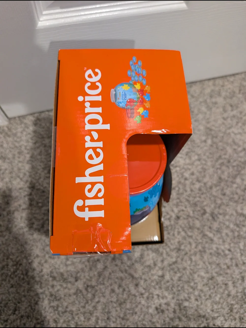 NIB Fisher-Price Little People Fish'n Chips Game - Orange & Blue